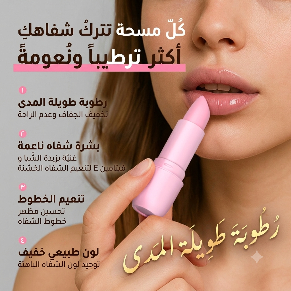 مرطب الشفاه الياباني بالساكورا - ترطيب عميق وحماية للشفاه (30 غرام) LAIKOU